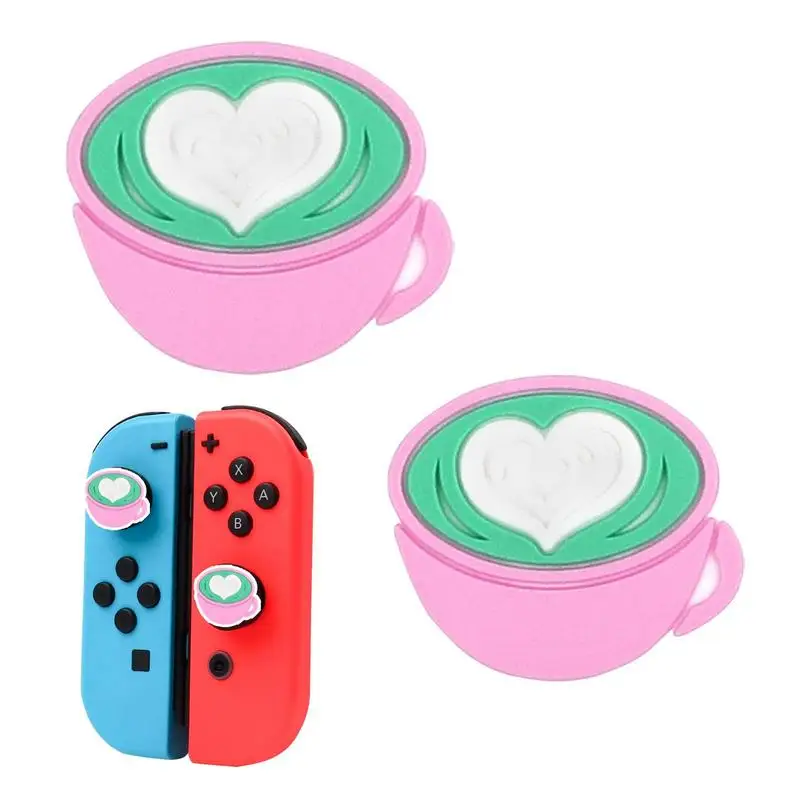 2pcs Cute Coffee Cup Theme Silicone Joycon Thumb Grip Caps Compatible With Switch Lite Game Controller Accessories Replacement
2pcs Cute Coffee Cup Theme Silicone Joycon Thumb Grip Caps Compatible With Switch Lite Game Controller Accessories Replacement