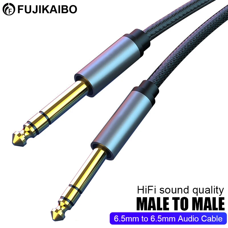 Aux Cable 6.5 Jack 6.5mm to 6.5mm Audio Cable 6.5mm Aux Cable for Stereo Guitar Mixer Amplifier Speaker Nylon Braided Cable
Aux Cable 6.5 Jack 6.5mm to 6.5mm Audio Cable 6.5mm Aux Cable for Stereo Guitar Mixer Amplifier Speaker Nylon Braided Cable
