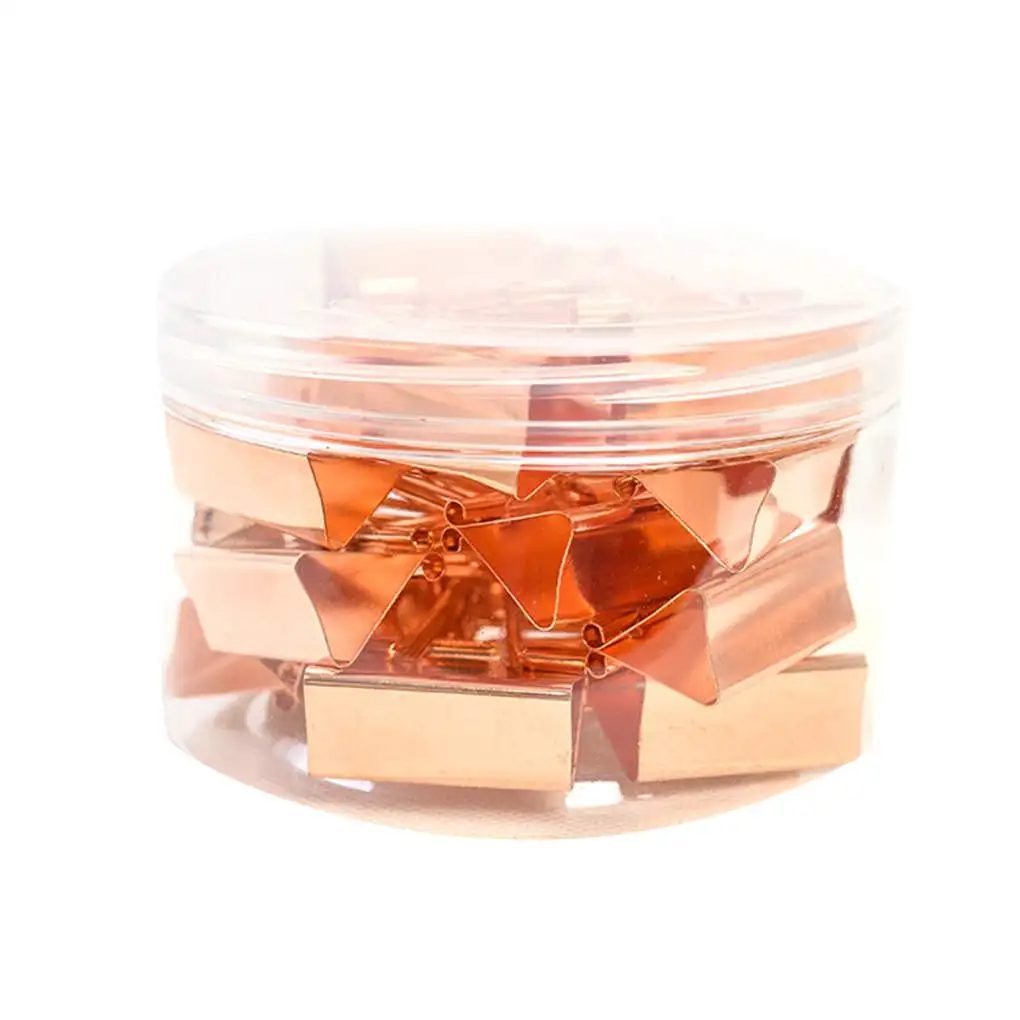 10pcs Rose Gold Paper Binder Clip Fashion Metal Dovetail Supplies Office School Organizer Clips
10pcs Rose Gold Paper Binder Clip Fashion Metal Dovetail Supplies Office School Organizer Clips