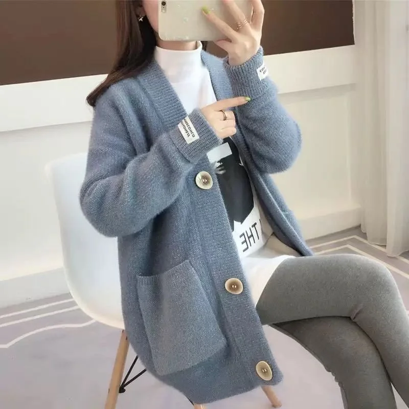autumn spring Fashion Big Pocket Knitting Sweater Women Cardigan 5 color Jumper Ladies Loose Long Sleeve Knit Jacket coat Female
autumn spring Fashion Big Pocket Knitting Sweater Women Cardigan 5 color Jumper Ladies Loose Long Sleeve Knit Jacket coat Female