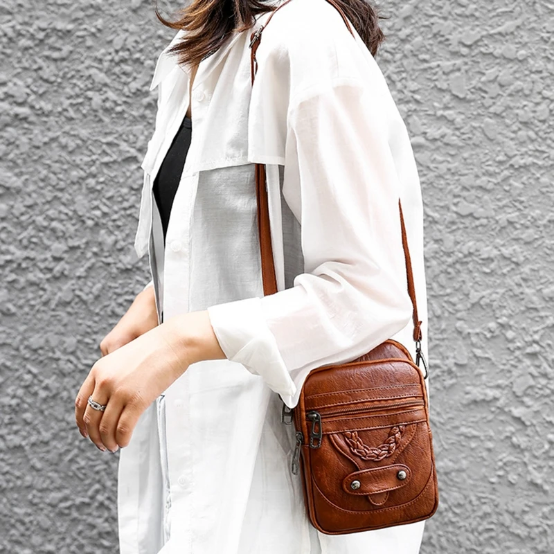 Women Soft Imitation Leather Small Crossbody Bag Cell Phone Purse Zipper Messenger Shoulder Handbag Wallet with Multiple Compart
Women Soft Imitation Leather Small Crossbody Bag Cell Phone Purse Zipper Messenger Shoulder Handbag Wallet with Multiple Compart