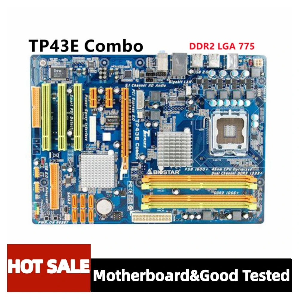 For BIOSTAR TP43E Combo Desktop Motherboard P43 LGA 775 DDR2 8G SATA2 USB2.0 ATX
For BIOSTAR TP43E Combo Desktop Motherboard P43 LGA 775 DDR2 8G SATA2 USB2.0 ATX