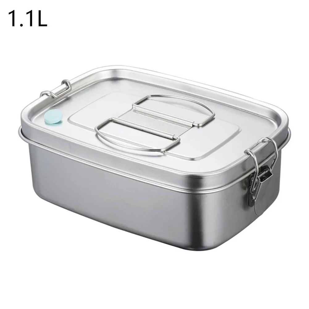 304 Stainless Steel Square Sealed Bento Box Large Capacity Double Layer Lunch Boxes Lunch Containers Kitchen Storage 1100/1500m
304 Stainless Steel Square Sealed Bento Box Large Capacity Double Layer Lunch Boxes Lunch Containers Kitchen Storage 1100/1500m