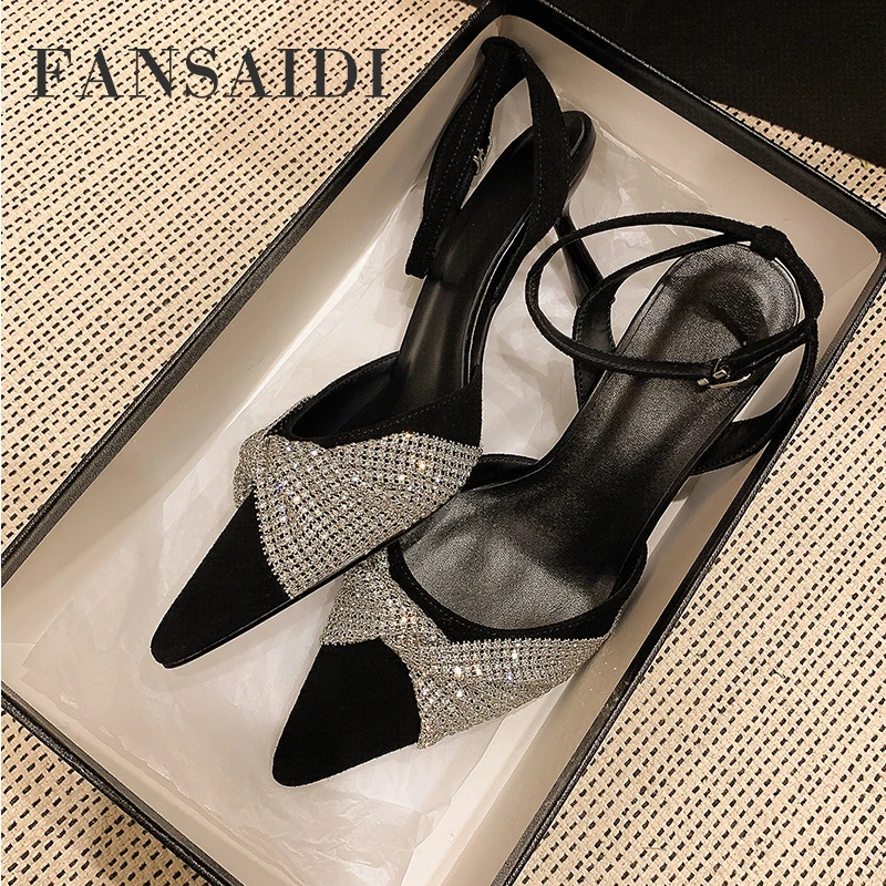 Женские туфли на шпильках FANSAIDI, натуральная кожа, узкие ремешки, элегантная обувь для вечеринок, 7 см, на лето
Женские туфли на шпильках FANSAIDI, натуральная кожа, узкие ремешки, элегантная обувь для вечеринок, 7 см, на лето