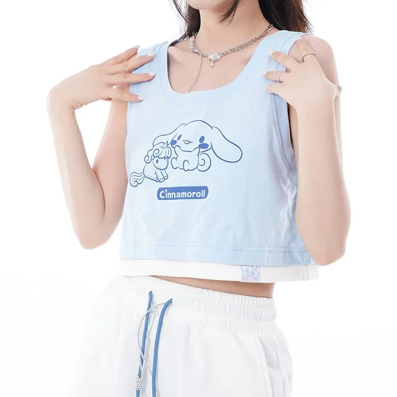 Cute Sanrio Undershirt Kuromi My Melody Accessories Cartoon Anime Kawaii Y2K Summer Sleeveless Suspenders Toys for Girls Gift
Cute Sanrio Undershirt Kuromi My Melody Accessories Cartoon Anime Kawaii Y2K Summer Sleeveless Suspenders Toys for Girls Gift