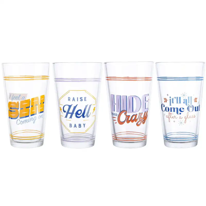 Glamorous Miranda Lambert 17-ounce Assorted Glass Tumblers, Set of 4 - Perfect for Any Honky-Tonk Celebration!
Glamorous Miranda Lambert 17-ounce Assorted Glass Tumblers, Set of 4 - Perfect for Any Honky-Tonk Celebration!