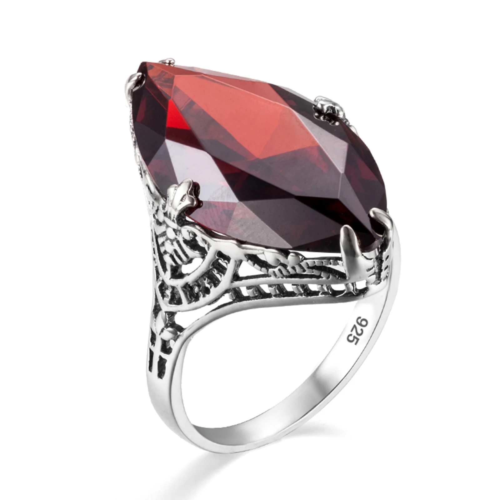 Luxury Garnet Oval Excellent Cut Rings 925 Sterling Silver Rings for Women Mom Party Vintage Anniversary Gift Lady Fine Jewelry
Luxury Garnet Oval Excellent Cut Rings 925 Sterling Silver Rings for Women Mom Party Vintage Anniversary Gift Lady Fine Jewelry
