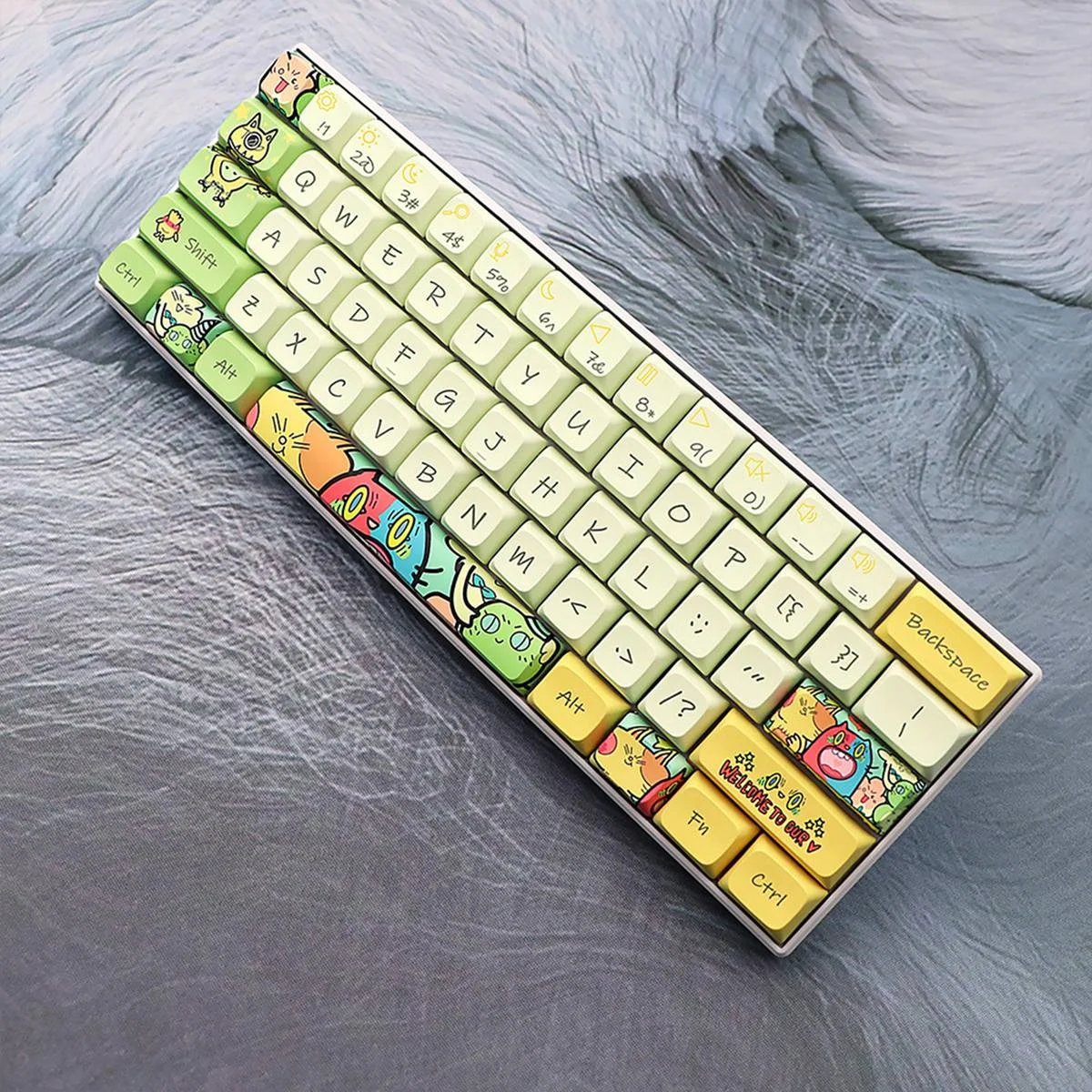 135-Key PBT XDA Keycap 7U Space Bar Split Space Bar Cap Five-Sided Sublimation Keycap for Mechanical Keyboard Keycap
135-Key PBT XDA Keycap 7U Space Bar Split Space Bar Cap Five-Sided Sublimation Keycap for Mechanical Keyboard Keycap