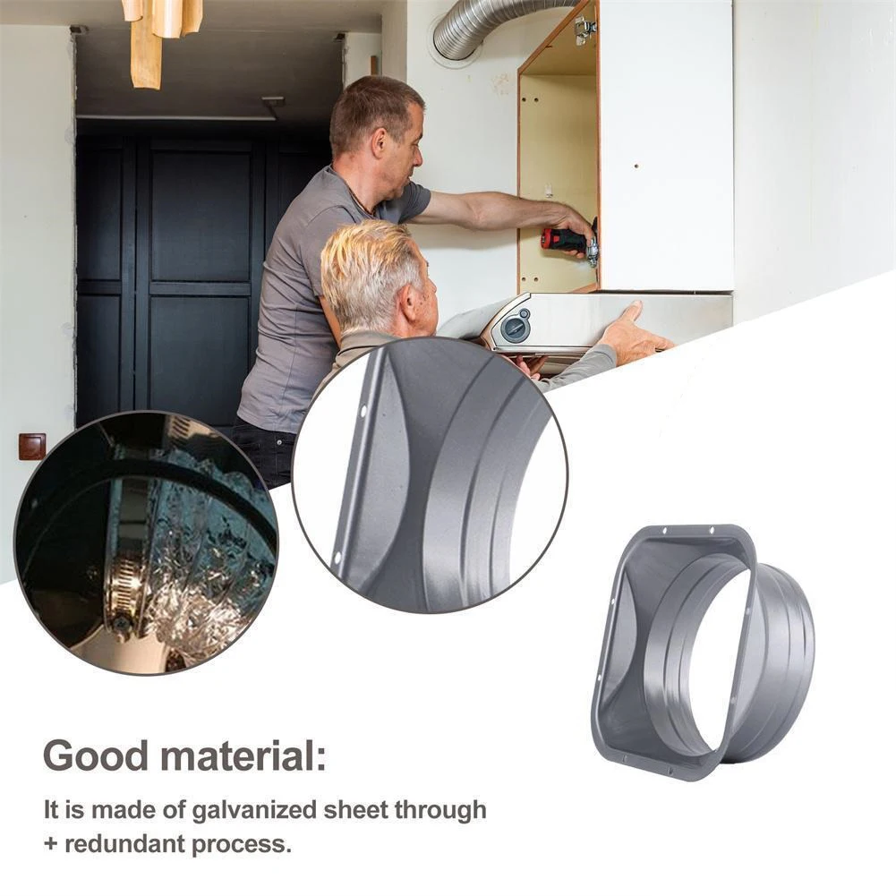 For Kitchen Hood Ventilator Pipe Connecting Vent Flange 4-10inch Air Ventilation Electrostatic Spray Heat-resistant
For Kitchen Hood Ventilator Pipe Connecting Vent Flange 4-10inch Air Ventilation Electrostatic Spray Heat-resistant