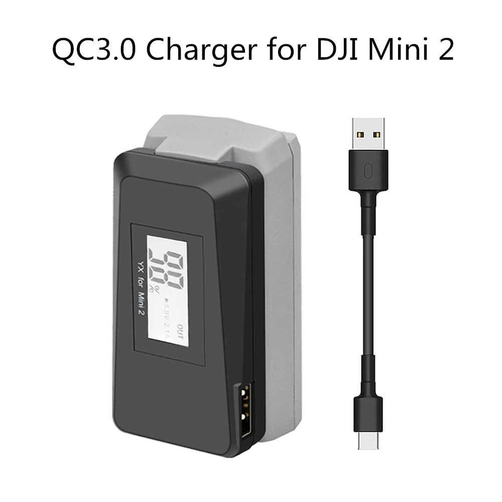 Digital Display Charger For Mavic Mini 2 Fast Charger Battery USB Charging For DJI Mavic Mini 2 Accessories
Digital Display Charger For Mavic Mini 2 Fast Charger Battery USB Charging For DJI Mavic Mini 2 Accessories