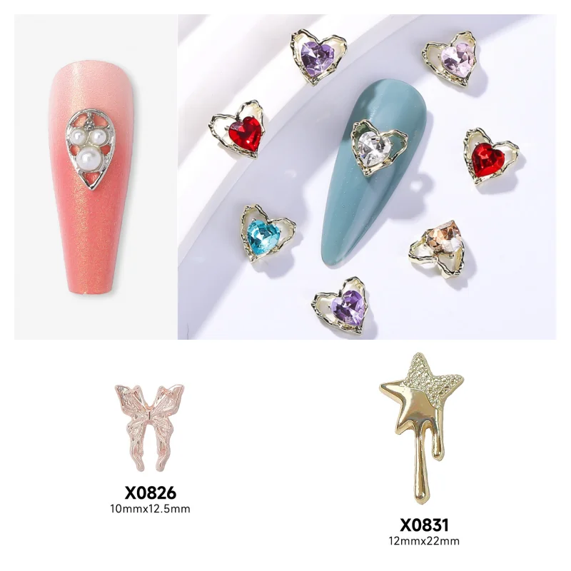 5pcs Heart Butterfly Nail Art Alloy Rhinestones 3D Luxury Zircon Diamond Hollow Love Nail Charms DIY Manicure Decoration Jewelry
5pcs Heart Butterfly Nail Art Alloy Rhinestones 3D Luxury Zircon Diamond Hollow Love Nail Charms DIY Manicure Decoration Jewelry