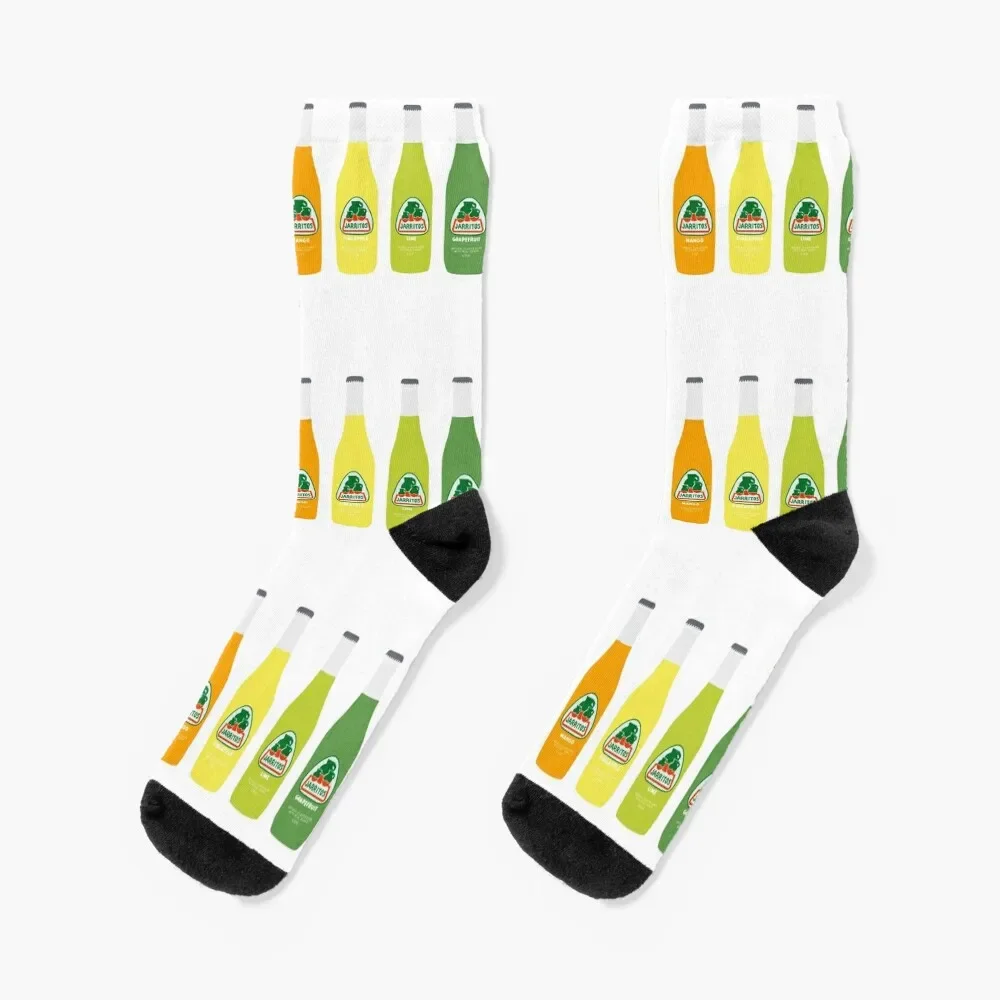 Jarritos бутылки цифровые художественные носки японская мода цветные яркие подвязки