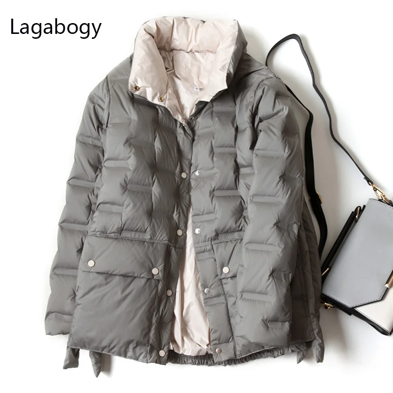 Lagabogy 2021 New Winter Jacket Women Light 90% White Duck Down Coat Female Soild Short Warm Parkas Stand Collar Feather Outwear
Lagabogy 2021 New Winter Jacket Women Light 90% White Duck Down Coat Female Soild Short Warm Parkas Stand Collar Feather Outwear