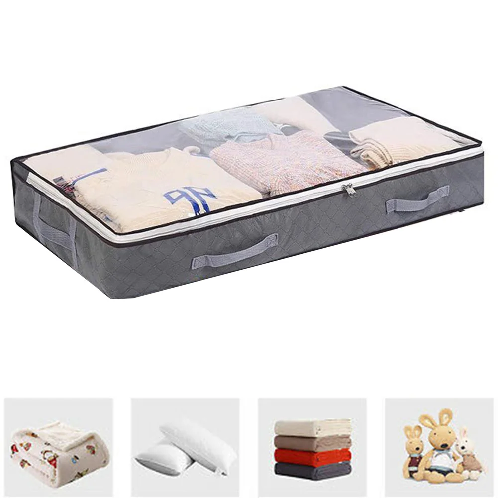 1x Underbed Storage Container Quilt Clothes Storage Bags Home Non-woven Large Capacity Foldable Closet Organizer Bag For Bedroom
1x Underbed Storage Container Quilt Clothes Storage Bags Home Non-woven Large Capacity Foldable Closet Organizer Bag For Bedroom