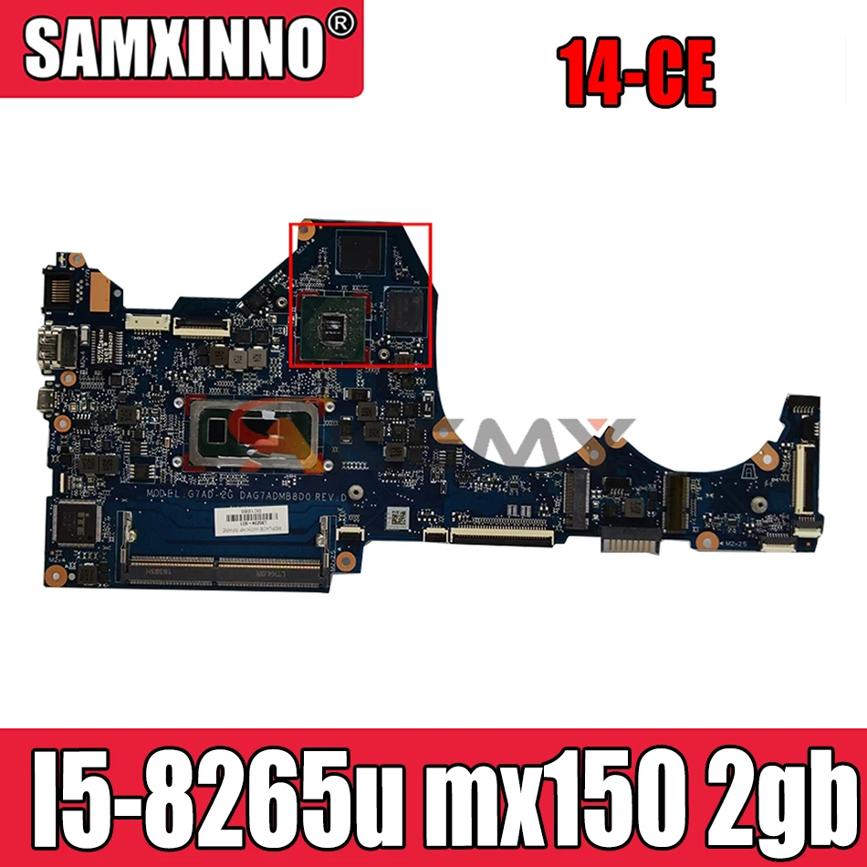 

Akemy 14-CE mainboard with I5-8265u mx150 2gb For HP PAVILION 14-CE DAG7ADMB8D0 L36236-601 laptop motherboard tested full 100%