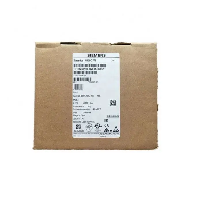 100% original quality SINAMICS inverter 6SL3210-1KE15-8UF2
100% original quality SINAMICS inverter 6SL3210-1KE15-8UF2