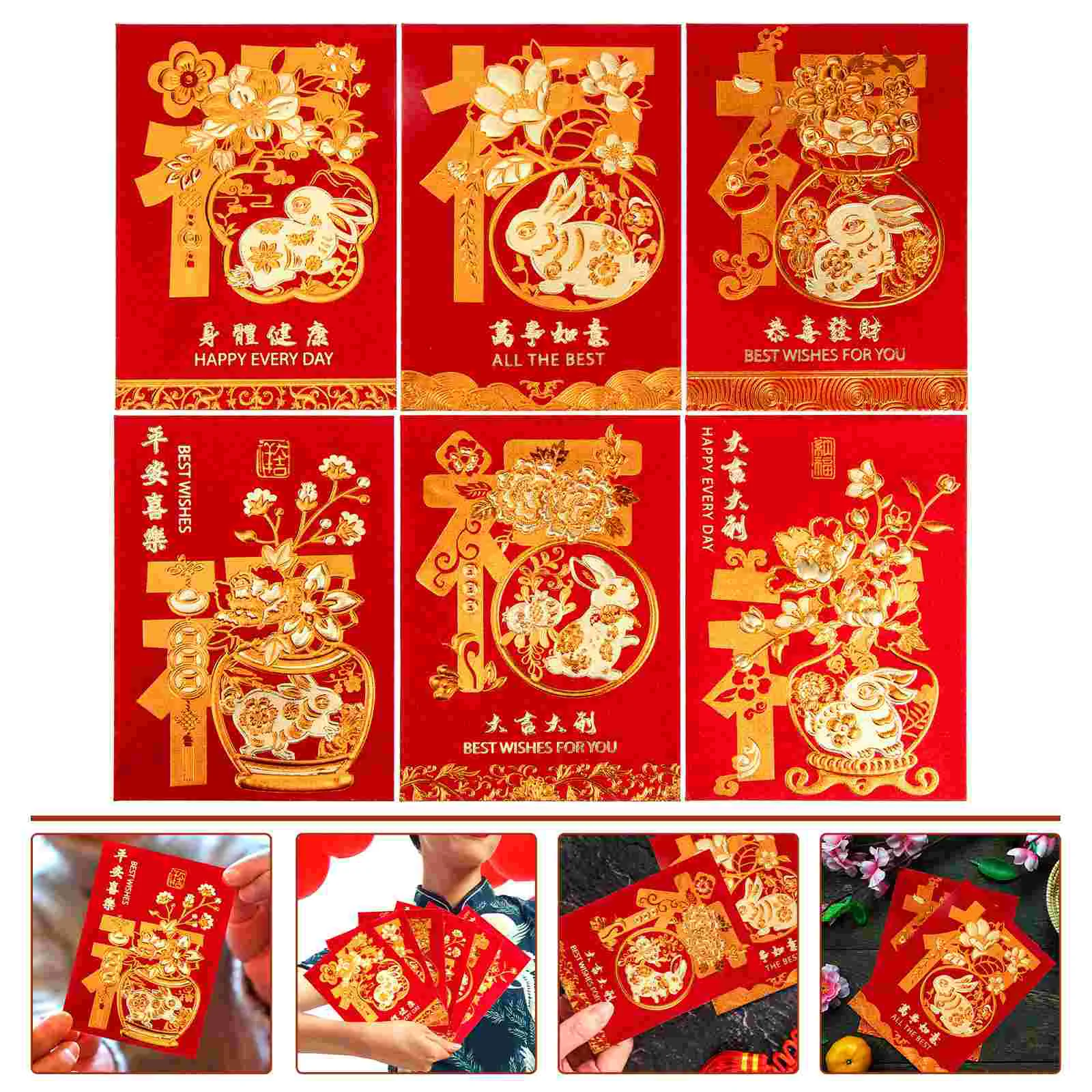 Red Envelopes Year Chinese Money New Envelope Packets Packet Rabbit Festival Paper Bunny Pocket Spring Giftlucky Pattern Wedding
Red Envelopes Year Chinese Money New Envelope Packets Packet Rabbit Festival Paper Bunny Pocket Spring Giftlucky Pattern Wedding