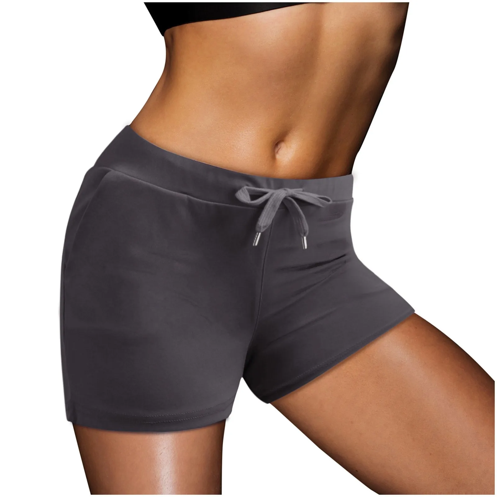 

Sportswear Yo-ga Shorts breathable Comfortable Trunks summer Lace Up Casual Thin Women's Shorts outfits Pantalones cortos