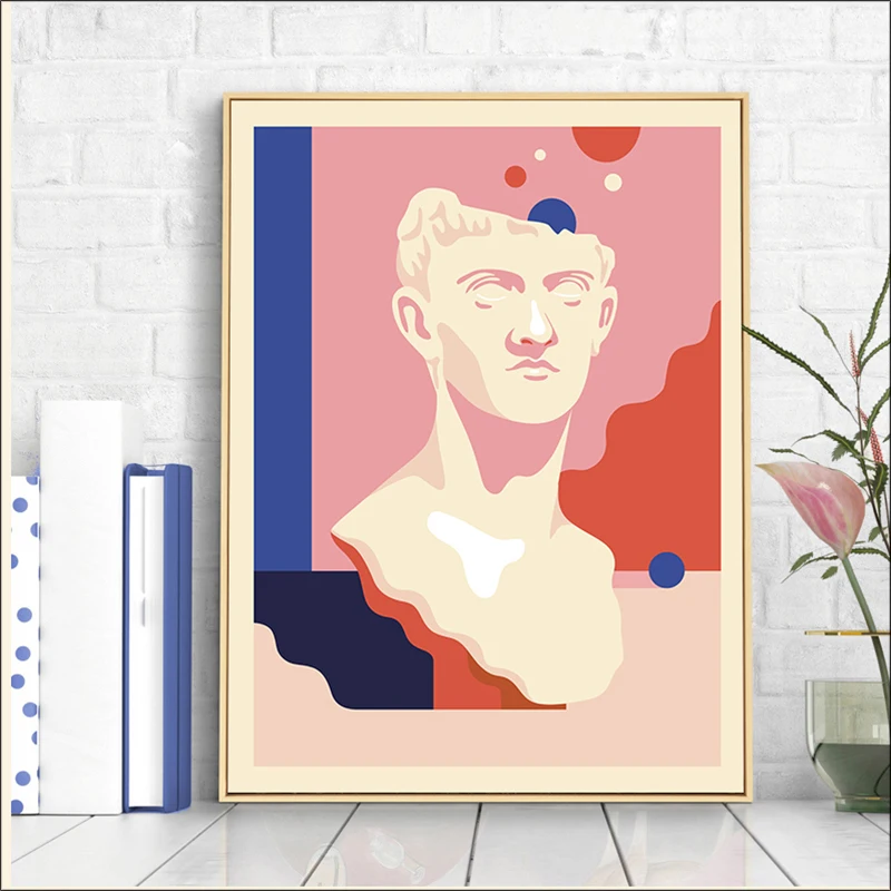 Color David Poster, Nordic Style Canvas Painting Figure Painting, Pink Sculpture Print Hanging Painting, Bedroom Literary Niche
Color David Poster, Nordic Style Canvas Painting Figure Painting, Pink Sculpture Print Hanging Painting, Bedroom Literary Niche