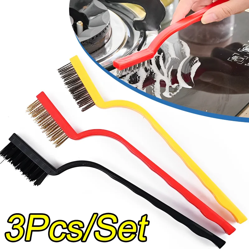 3PCS/Set Gas Stove Cleaning Brushes Kitchen Range Hood Brush Copper Wire Stainless Steel Nylon Wire Brush Kitchen Cleaning Tools
3PCS/Set Gas Stove Cleaning Brushes Kitchen Range Hood Brush Copper Wire Stainless Steel Nylon Wire Brush Kitchen Cleaning Tools