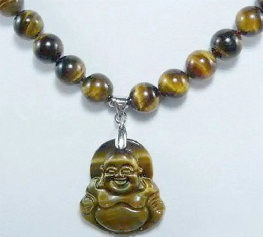 Fashion jewelry Natural Tigereye Tiger's Eye Opal Beads Laughing Buddha Pendant Necklace
Fashion jewelry Natural Tigereye Tiger's Eye Opal Beads Laughing Buddha Pendant Necklace