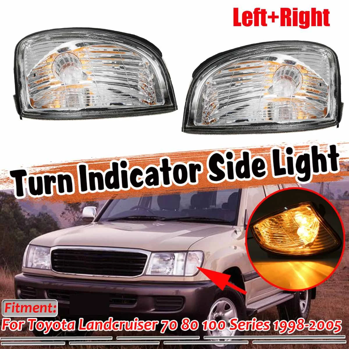 Светодиодный указатель поворота для Toyota Landcruiser 70, 80, 100, серия 1998-2005
Светодиодный указатель поворота для Toyota Landcruiser 70, 80, 100, серия 1998-2005