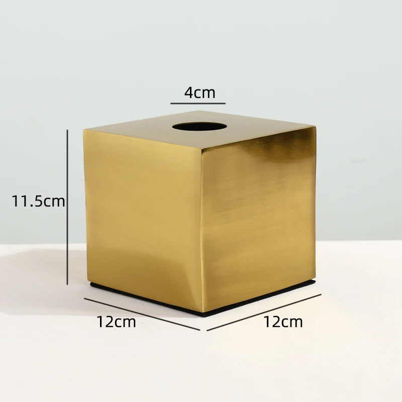 Золотая металлическая коробка для салфеток
Золотая металлическая коробка для салфеток