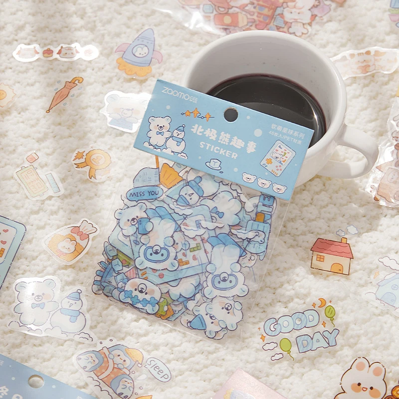 46 Pcs Pet Sticker Bag Cute Animal Hand Tent Photo Album DIY Decorative Sticker Cartoon Animal Decorative Waterproof Sticker
46 Pcs Pet Sticker Bag Cute Animal Hand Tent Photo Album DIY Decorative Sticker Cartoon Animal Decorative Waterproof Sticker