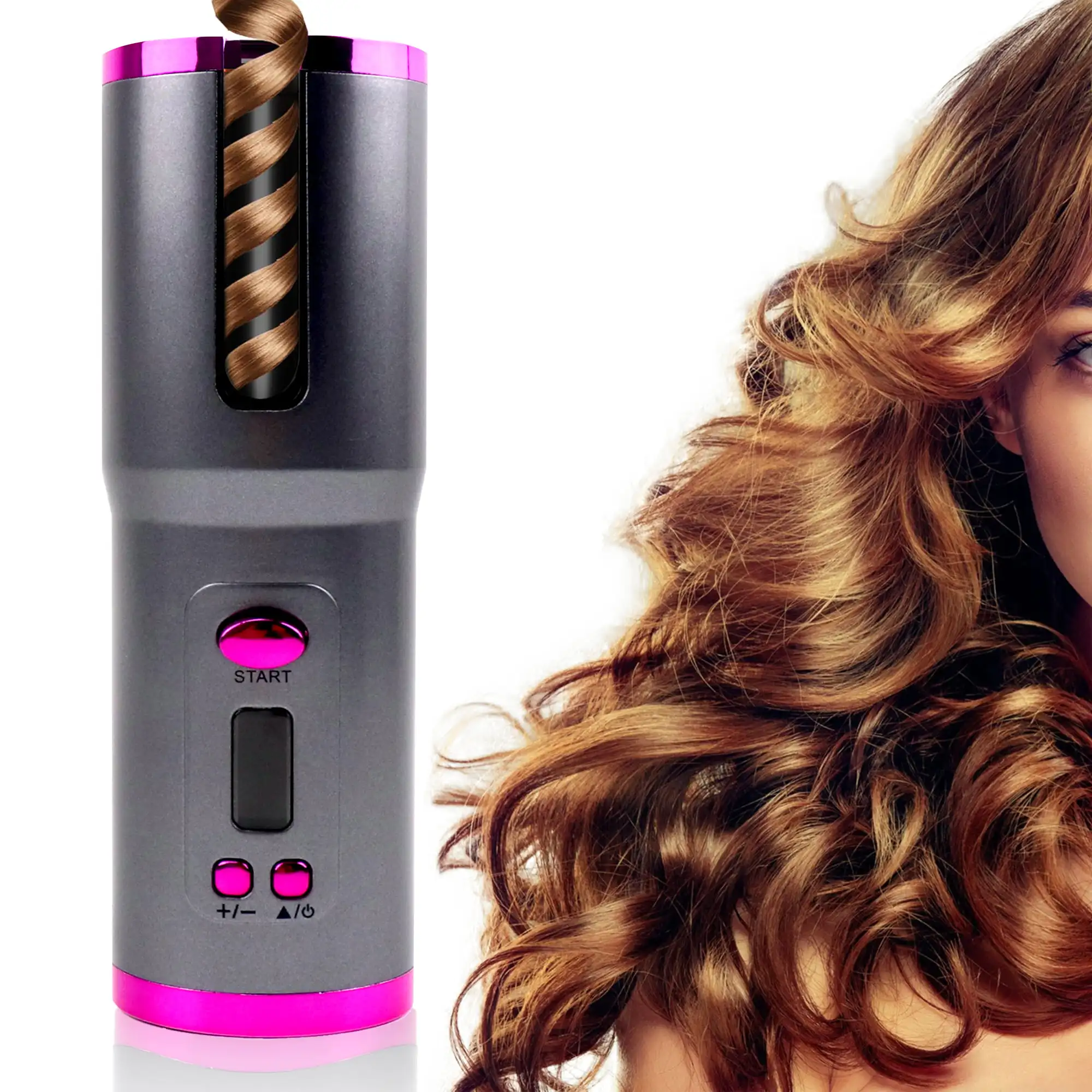 Cordless Automatic Curling Iron,Ceramic Auto Hair Curler with LCD Display 6 Temps & Timers,Portable USB Rechargeable Curling Iro
Cordless Automatic Curling Iron,Ceramic Auto Hair Curler with LCD Display 6 Temps & Timers,Portable USB Rechargeable Curling Iro