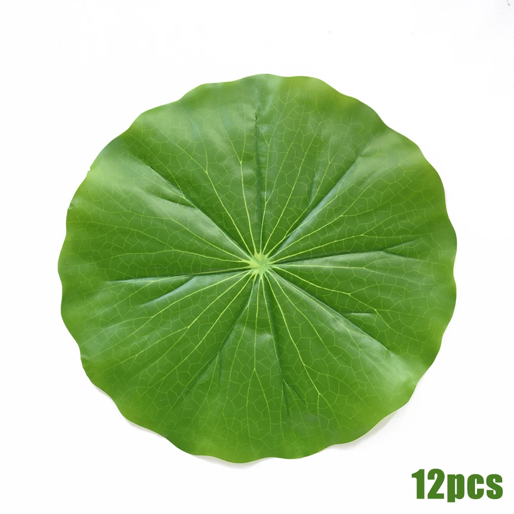 12pcs Artificial Fake Lotus Leaves Green Leaf Water Lily Floating Pool Decoration 28cm Aquarium Fish Pond Plants Home Decor
12pcs Artificial Fake Lotus Leaves Green Leaf Water Lily Floating Pool Decoration 28cm Aquarium Fish Pond Plants Home Decor