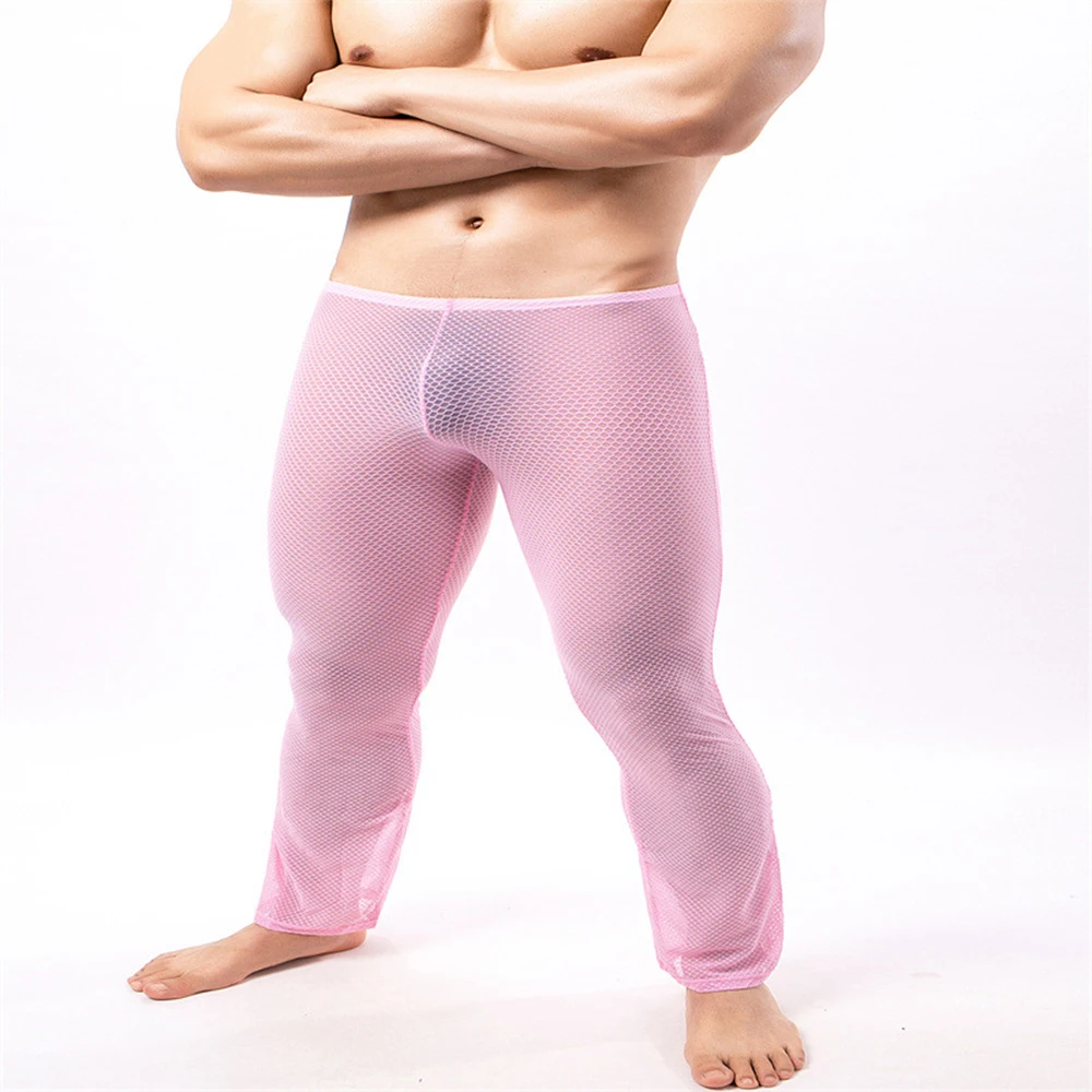 Men's Sheer See Through Fine Mesh Underwear Gym Sports Fitness Trousers Sexy Long Johns Pants Low Waist Tight Solid Leggings
Men's Sheer See Through Fine Mesh Underwear Gym Sports Fitness Trousers Sexy Long Johns Pants Low Waist Tight Solid Leggings