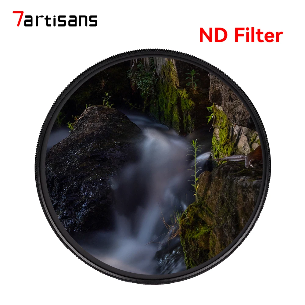 

7artisans ND8-ND1000 (3-10 Stops) ND Glass Neutral Density Lens Filter 46/49/52/55/58/62/67/72/77/82mm for Canon M43 SONY Lens