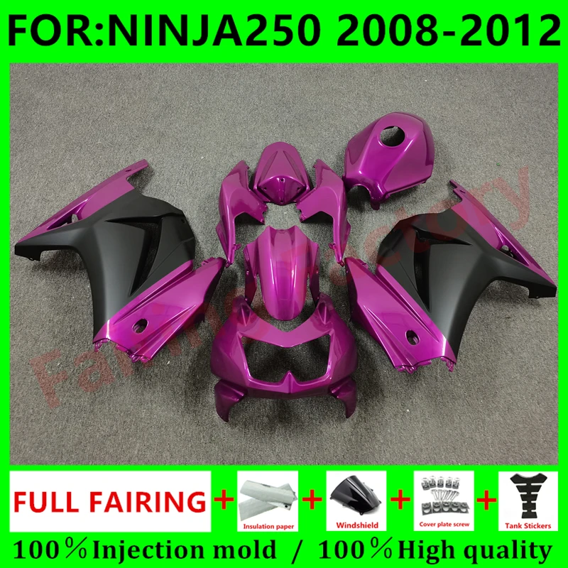 Новый Яркий обтекатель для мотоцикла ABS, подходит для ninja 250 ninja250 2008 2009 2010 2011 EX250 ZX250R, фиолетовый, белый
Новый Яркий обтекатель для мотоцикла ABS, подходит для ninja 250 ninja250 2008 2009 2010 2011 EX250 ZX250R, фиолетовый, белый