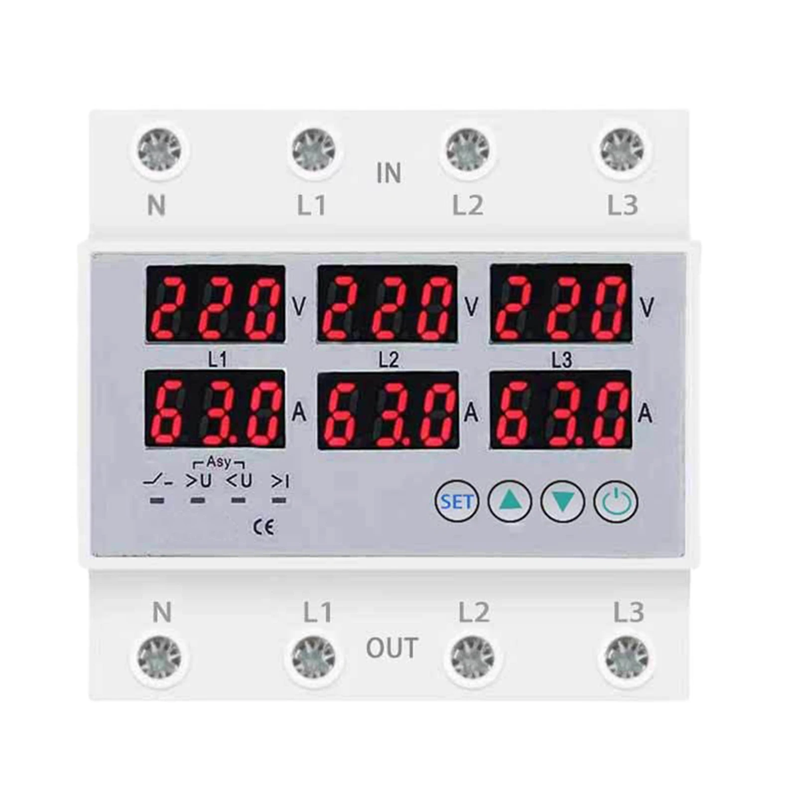 AC390-500V 3 Phase DIN Rail Voltmeter Ammeter With Under-current Protection Electrical Equipment Accessory Wholesale
AC390-500V 3 Phase DIN Rail Voltmeter Ammeter With Under-current Protection Electrical Equipment Accessory Wholesale