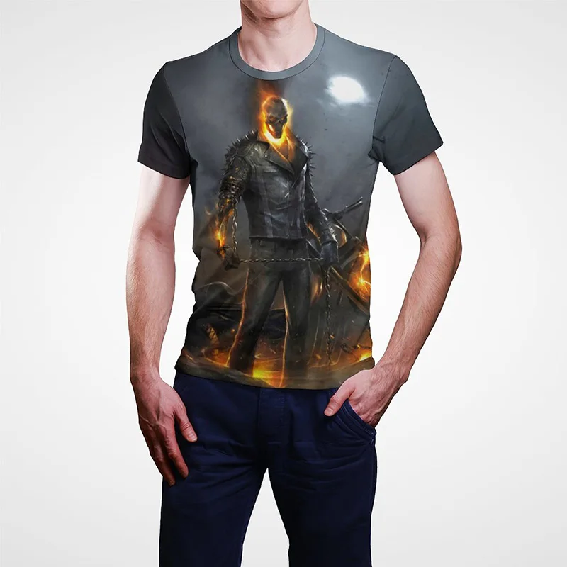 2022 Summer New Ghost Rider 3D Printed Fashion Men Women Children T-Shirt Casual Streetwear Short Sleeve Unisex Tops Cool Tee
2022 Summer New Ghost Rider 3D Printed Fashion Men Women Children T-Shirt Casual Streetwear Short Sleeve Unisex Tops Cool Tee