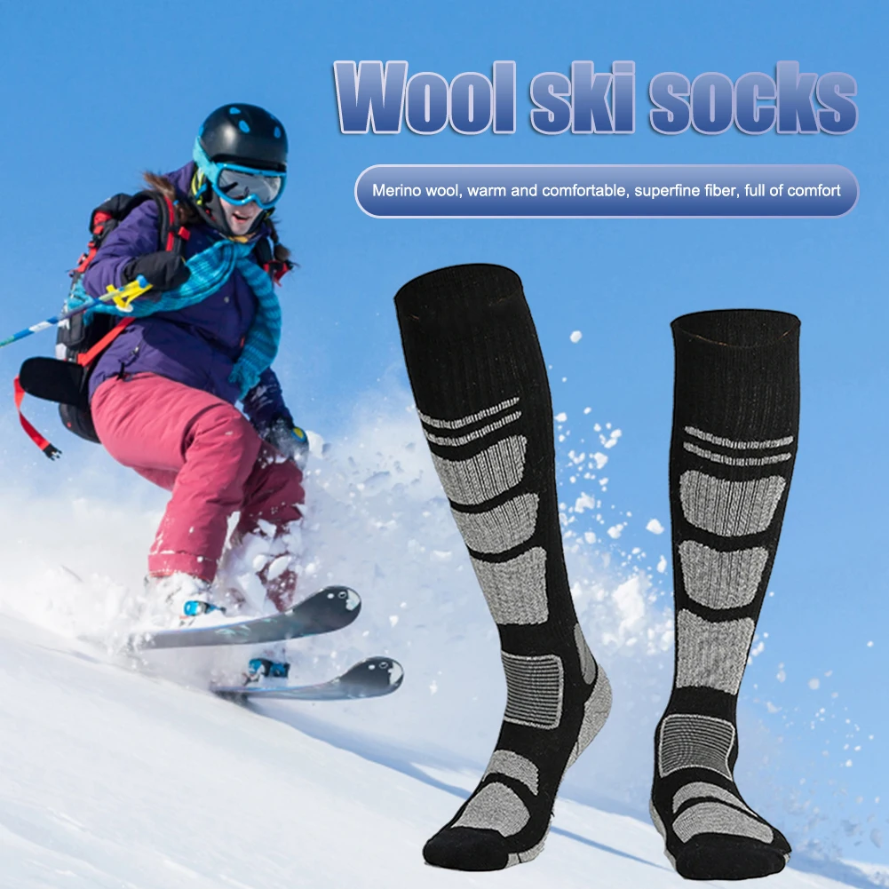 Wool Hiking Long Warm Socks Thickened Winter Thermal Hiking Socks Shock Absorption Ski Snowboarding Socks for Sports Accessories
Wool Hiking Long Warm Socks Thickened Winter Thermal Hiking Socks Shock Absorption Ski Snowboarding Socks for Sports Accessories