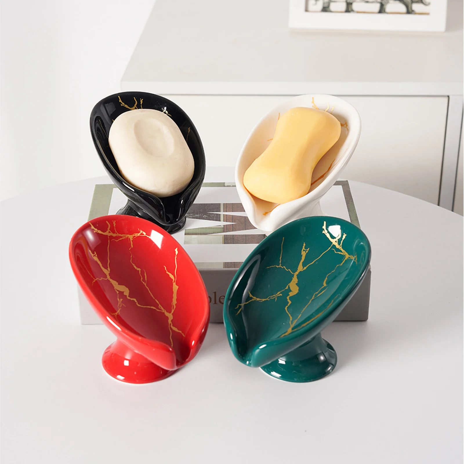 Sponge Storage Tray Nordic Ceramic Leaf Soap Holder New Creative Sucker Bathtub Beautiful Easy To Clean Bathroom Tool
Sponge Storage Tray Nordic Ceramic Leaf Soap Holder New Creative Sucker Bathtub Beautiful Easy To Clean Bathroom Tool