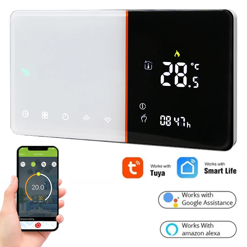 New Tuya Smart Home WIFI Floor Thermostat with Alexa Yandex Google Control Warm Underfloor Heating Temperature Regulator 95-240V
New Tuya Smart Home WIFI Floor Thermostat with Alexa Yandex Google Control Warm Underfloor Heating Temperature Regulator 95-240V