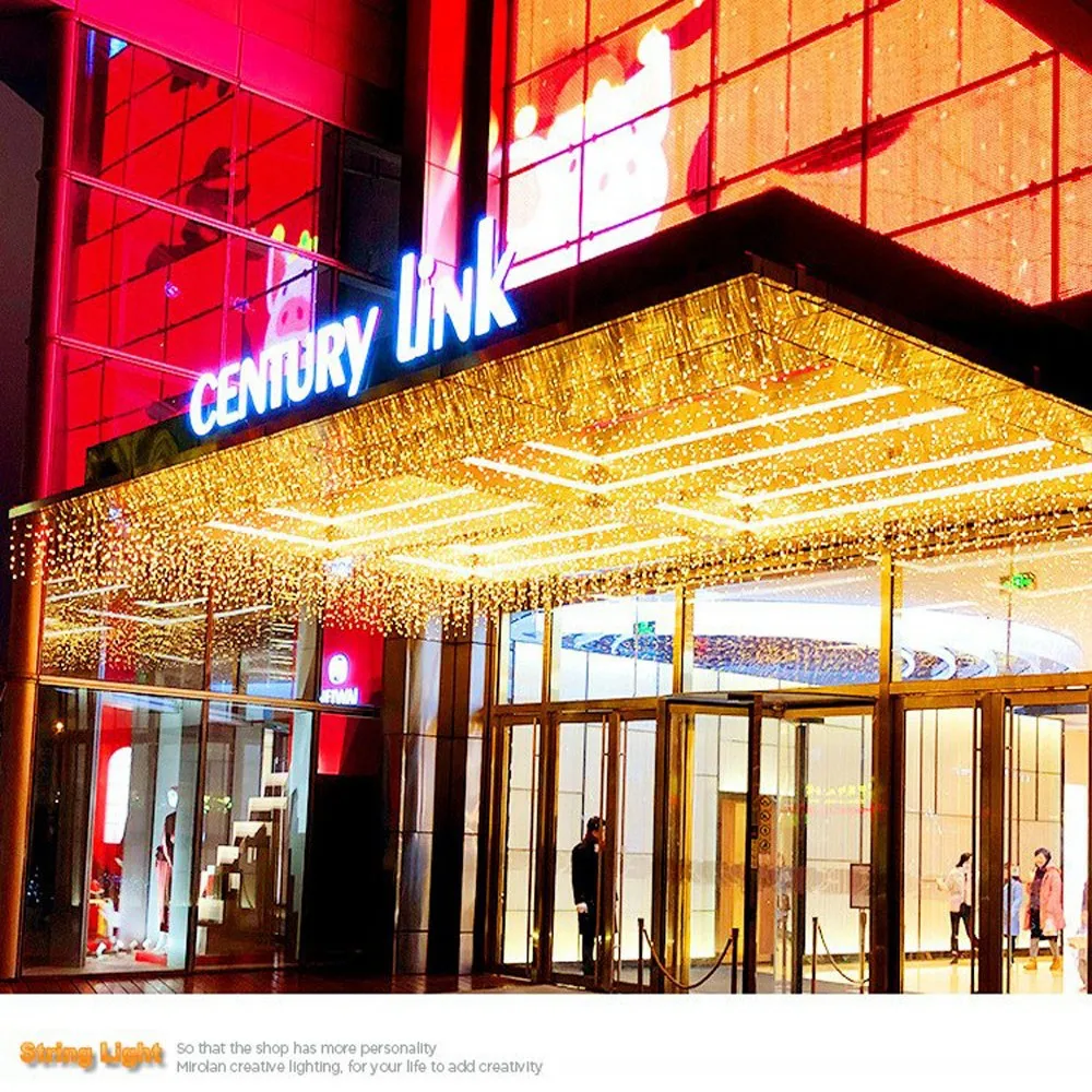 5m Christmas String Lights AC220V 110V Curtain Icicle String Light Garland Droop 0.4-0.6m Garden Street Outdoor Decorative Fairy
5m Christmas String Lights AC220V 110V Curtain Icicle String Light Garland Droop 0.4-0.6m Garden Street Outdoor Decorative Fairy