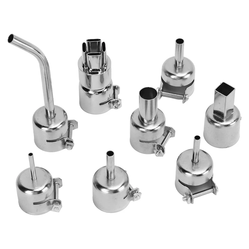 8Pcs Stainless Steel Nozzles Heat Kit Round/Square Soldering Accessories Welding Nozzles For 850 852D
8Pcs Stainless Steel Nozzles Heat Kit Round/Square Soldering Accessories Welding Nozzles For 850 852D