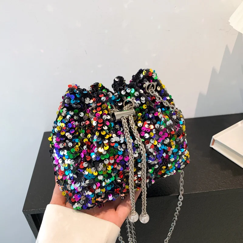 Luxury Sequin Shoulder Bag For Women Brand Designer Handbag Purse Shiny Ladies Evening Clutch Bag Versatile Mini Crossbody Bags
Luxury Sequin Shoulder Bag For Women Brand Designer Handbag Purse Shiny Ladies Evening Clutch Bag Versatile Mini Crossbody Bags