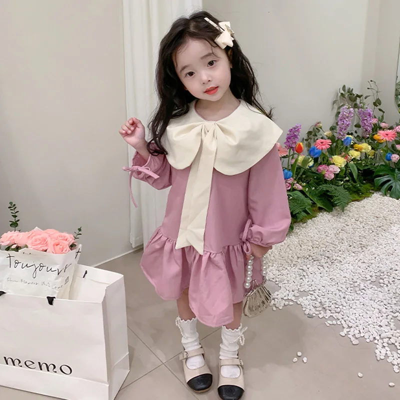 Демисезонные платья для девочек 3-8 лет, детские платья с длинным рукавом и кукольным воротником
Демисезонные платья для девочек 3-8 лет, детские платья с длинным рукавом и кукольным воротником