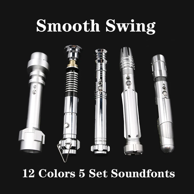 RGB Metal Lightsaber Dueling Smooth Swing Laser Sword Sabre De Luz 12 Color Changing 5 Sounds FOC Rave Weapon Flashing Toy
RGB Metal Lightsaber Dueling Smooth Swing Laser Sword Sabre De Luz 12 Color Changing 5 Sounds FOC Rave Weapon Flashing Toy