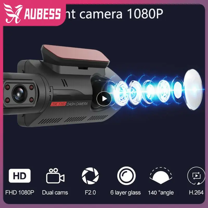 

Video Recorder 1080p Front And Inside Camera Driving Recorder Dual Lens Cycle Recording Car Dvr Dash Cam Car Accessories