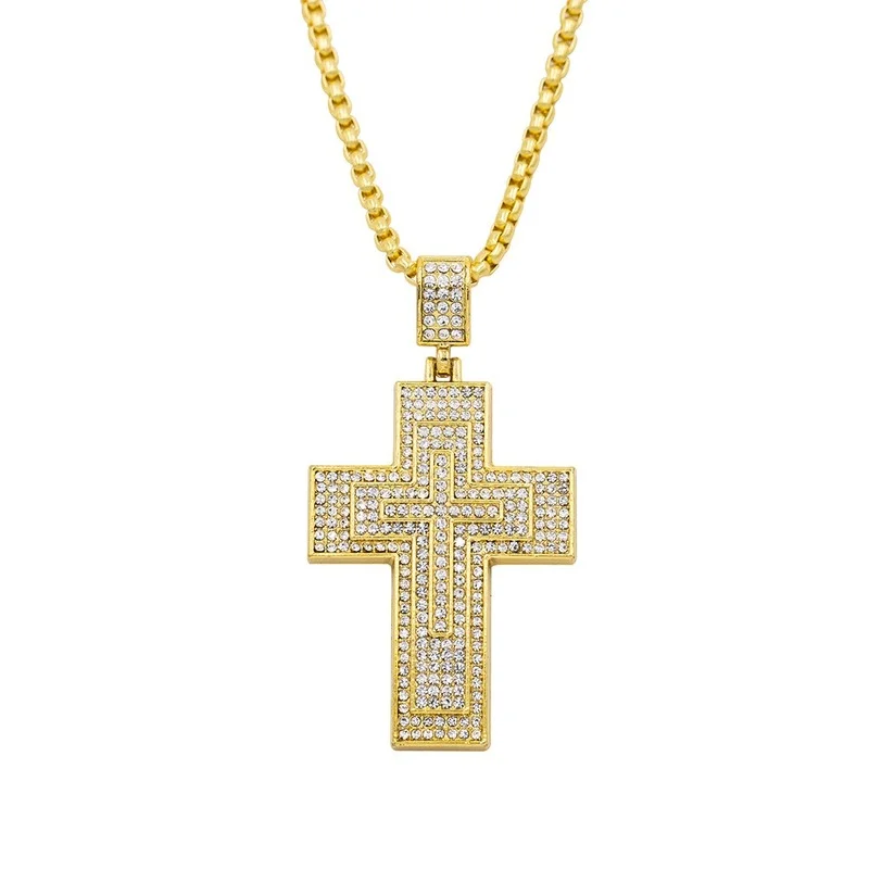 Fashion New Street Explosion Models Egyptian Ankh Rhinestone Cross Pendant Necklace Nightclub Hip-hop Punk Metal Jewelry Gift
Fashion New Street Explosion Models Egyptian Ankh Rhinestone Cross Pendant Necklace Nightclub Hip-hop Punk Metal Jewelry Gift