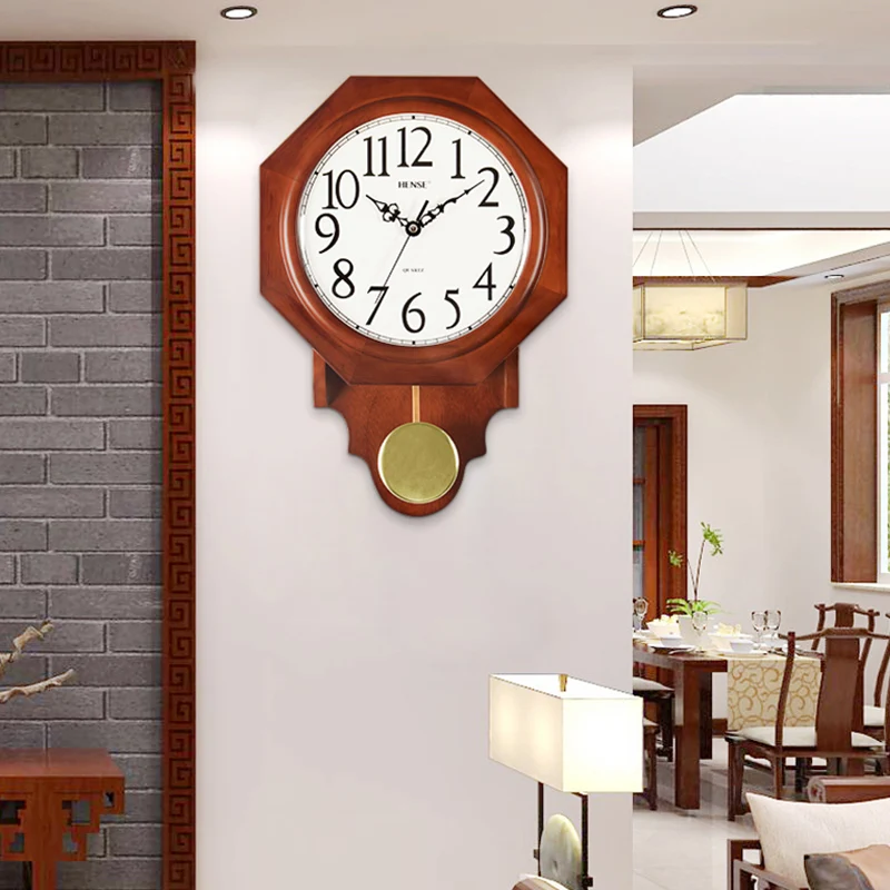 Old-fashioned Simple Clock Solid Wood Octagonal Wall Clock Creative Chinese Household Quiet Living Room Decoration PendulumClock
Old-fashioned Simple Clock Solid Wood Octagonal Wall Clock Creative Chinese Household Quiet Living Room Decoration PendulumClock