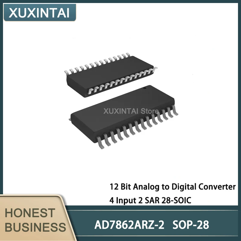 5Pcs/Lot AD7862ARZ-2 AD7862ARZ 12 Bit Analog to Digital Converter 4 Input 2 SAR 28-SOIC
5Pcs/Lot AD7862ARZ-2 AD7862ARZ 12 Bit Analog to Digital Converter 4 Input 2 SAR 28-SOIC