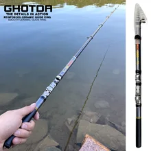 Outdoor High Carbon Portable Rocky Fishing Rod 1.5M 1.8M 2.1M 2.4M 2.7M 3M Freshwater Fishing Tackle 4/5/6/7/8/9/10 Lure Rod