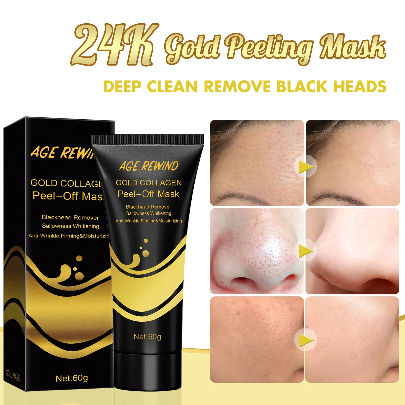 Gold hand pulled noodle moisturizing moisturizing refreshing deep cleansing pore cleaning black head hand pulled noodle beauty
Gold hand pulled noodle moisturizing moisturizing refreshing deep cleansing pore cleaning black head hand pulled noodle beauty
