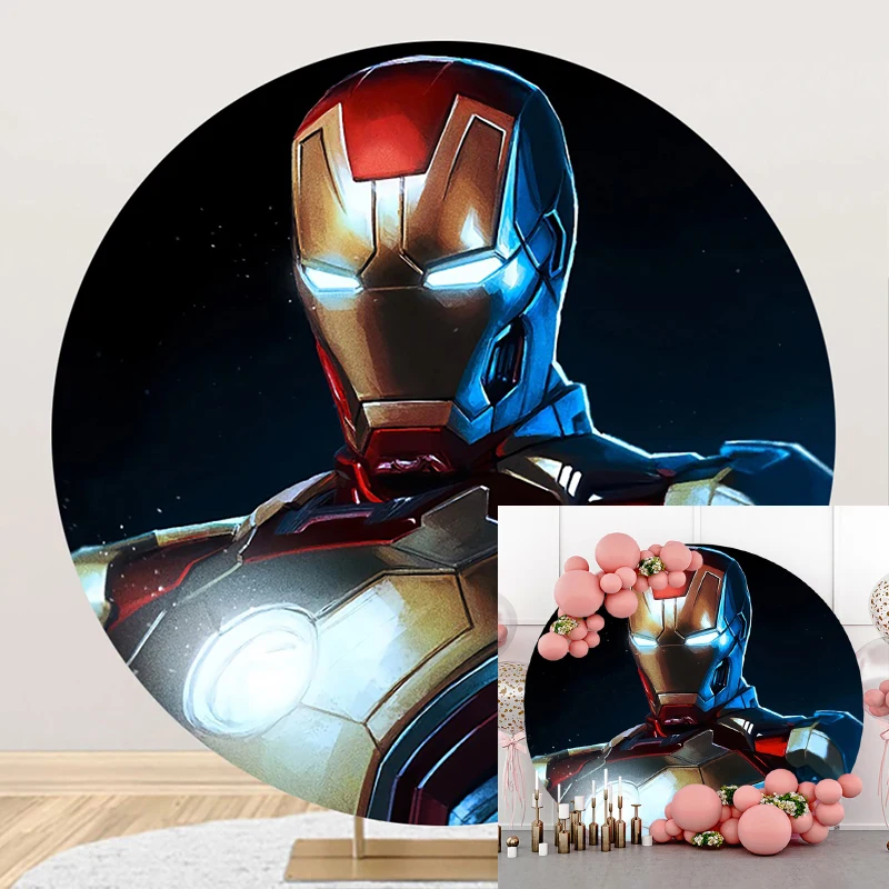 Disney Iron Hero Circle Background Boy Kids Birthday Party Decoration Banner Round Photography Backdrop Photo Studio Photocall
Disney Iron Hero Circle Background Boy Kids Birthday Party Decoration Banner Round Photography Backdrop Photo Studio Photocall